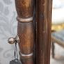 Victorian Oak Cheval Mirror - 19th Century Image 3