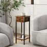 Set of 2, Narrow Nightstand with Drawer Bedside Table Image 7