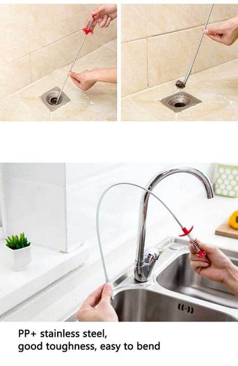 Drain Snake, Drain Cleaner Snake (Sticks) Clog Remover - Tools Household for Kitchen Sink (new)