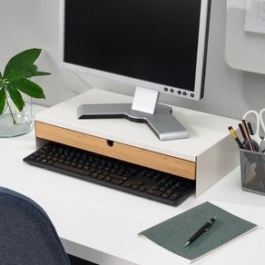IKEA laptop stand with drawer
