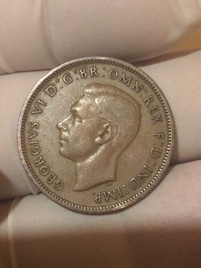 George VI half penny  x 36 Pictures