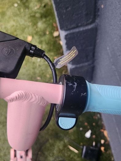 pink ninebot escooter with charger