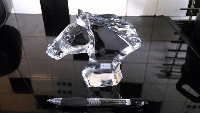 Baccarat crystal Horse figurine