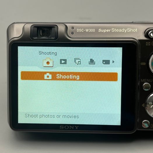 Sony DSC-W300 13.6MP Digital Camera Titanium - Full Kit