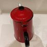 Vintage - Mid Century Red Enamel Coffee Pot with attached lid - 17 cm to lid level Image 5
