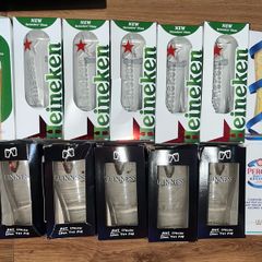 Birra Moretti Sale di mare guinness Pint Glass Beer Limited edition Heineken Stella Bavaria Pint Glasses Beer Heineken carlsberg Pint beer Glass brand new with box