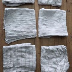 Bundle of 6 Large Muslin Swaddle Cloths (120cm x 120cm)