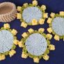 Handmade Crochet Tea & coffee cups Coaster Set Image 5