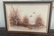 Large mantle oil painting