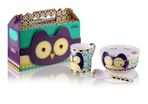 Children Breakfast Set Owl 4pc Porcelain