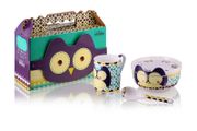 Children Breakfast Set Owl 4pc Porcelain