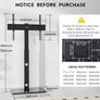 TV Floor Stand for 30-70 Inch LED LCD OLED Flat Curved TVs, Height Adjustable Tall Swivel Standing TV Stand, Universal Freestanding Floor Standing TV Stand Base up to 40kg, Max VESA 600x400mm Image 4