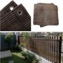 Privacy Screen, 1m x 5m Patio Privacy Protective Screens 500g/m HDPE 95 UV Block Porch Privacy Fence Cover for Backyard Deck Railing Pools - with Cable Ties and Rope (Brown) Image 8