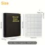 Deluxe Faux Leather Coin Collection Album with 240 PVC Grids - Large Capacity, Durable Binder for Collectors, Includes Transparent Coin Storage Box Case, Coin Collection Book Image 2