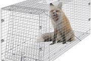 Live Animal Cage Trap 106.7 x 40.6 x 45.7 cm Humane Cat Trap Cats Squirrels Mouse