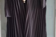 BOOHOO Night Heave Satin Tie Detail Shoulders Pleated Swing Dress Sz 12 - BNWT