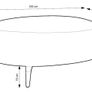 Verona Luxury Oval Pouffe Large Boucle 100x80 Image 2