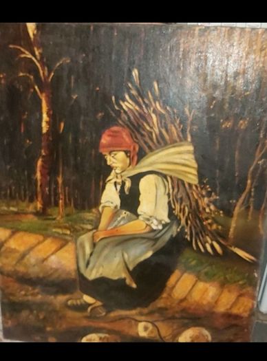 Large oil painting on canvas