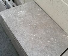 Limestone slabs and cobbleock