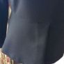 top zara black suiting fabric with peplum Image 2