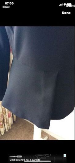 top zara black suiting fabric with peplum