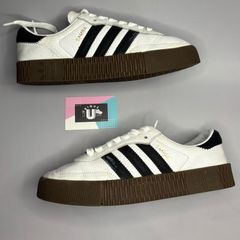 Premium Adidas Samba Wedge White Black