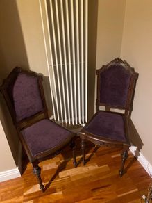 2 beautiful Antique Chairs. reupholstered