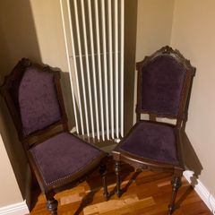 2 beautiful Antique Chairs. reupholstered