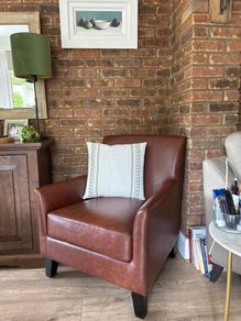 Chair occasional fake leather