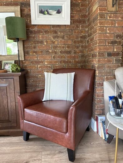 Chair occasional fake leather