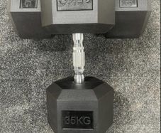 35kg Hex Dumbbells (Brand New)