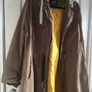Khaki Zara jacket with detachable grey hood Image 8