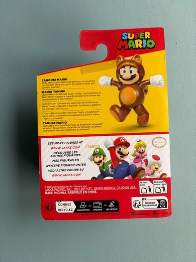 Jakks Pacific Super Mario Brothers Tanooki Mario Standing -  2.5 inch Action Figure