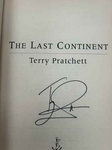Signed Terry Pratchett The Last Continent First Edition 1998 HB Doubleday DJ