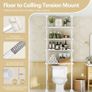 Brand New Over Toilet 4-Tier Storage Shelf Space-Saving Bathroom Organizer - White Image 4