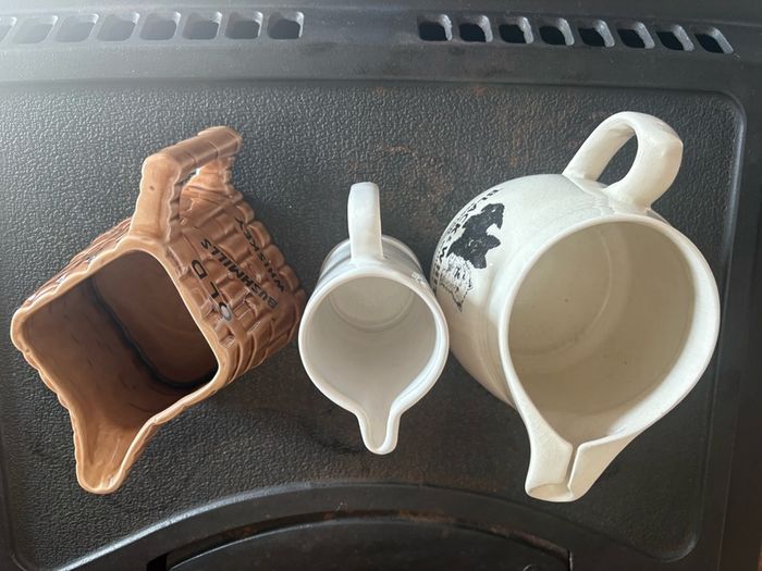 Vintage advertising Whiskey Water jugs