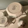Royal Staffordshire Old Pekin ironstone J and G  Meakin teapot sugar bowl and jug . Image 5