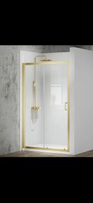 Mbox Merlyn brushed brass sliding door see below for prices