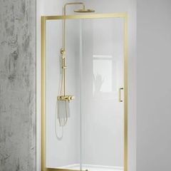 Mbox Merlyn brushed brass sliding door see below for prices
