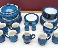 37 Piece Boston Blue Denby Dinner Set