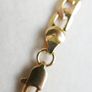 MEN'S 24ct Yellow Gold Plated Figaro Chain Necklace length 19" Image 5