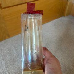 Vintage Marks and Spencers Cut Glass Vase With Star Pattern