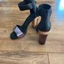 Miista black and lilac metallic block heel sandals Image 3