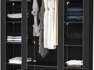 main image for ad Canvas Fabric Wardrobe MAXI 175 x 150 x 45 cm with Hanging Rail - FREE DELIVERY NATIONWIDE
