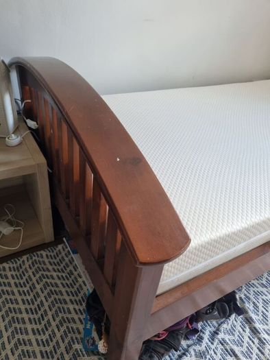Solid Wood Single Bed