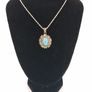 925 vintage sterling silver necklace and 800 silver turquoise pendant Image 9