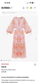 Maje Riso floral chiffon dress