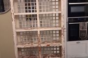 Beautiful and unique distressed wood effect bookcase