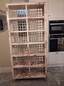 Beautiful and unique distressed wood effect bookcase