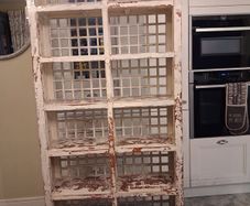 Beautiful and unique distressed wood effect bookcase